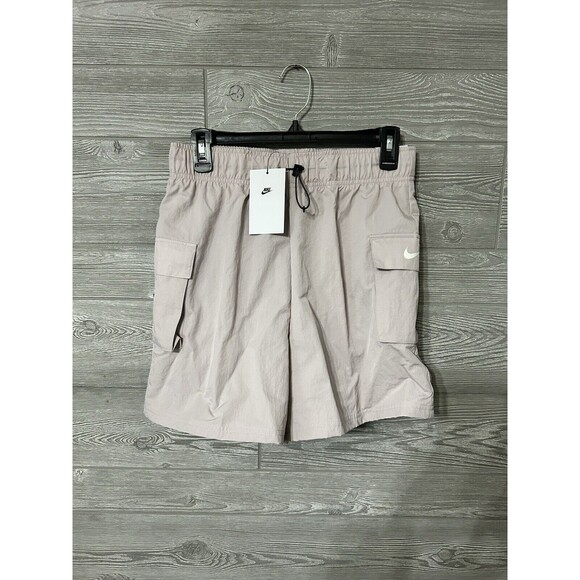 Women's‎ Nike Sportswear Essential Woven High-Rise Shorts Small- DM6247-019 - Picture 1 of 5